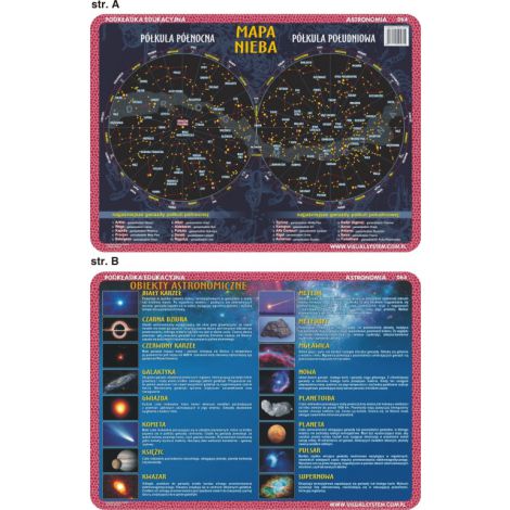 Podkładka edukacyjna Visual System Geografia, Mapa Nieba